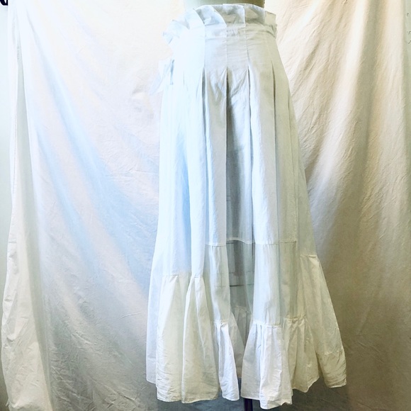 SPORTMAX Cotton voile prairie skirt. - Picture 4 of 9